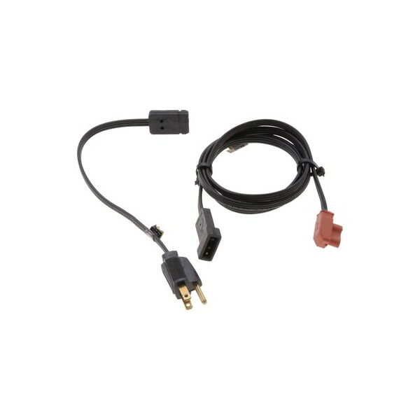 2 Piece Through-The-Grill Cordset For Stamped Stl Adapters, 120V, 15A Rating, 18 Awg